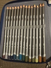 Graphitinted And Metallic Pencils: Derwent/Spectrum/ Staetdler In Case