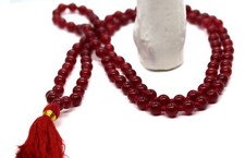 RED AGATE MALA 108 NECKLACE