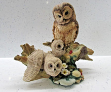 VERYRARE ROYAL DOULTON Tawny Owl statue & Owlets Natures Heritage Ltd Ed 18/250