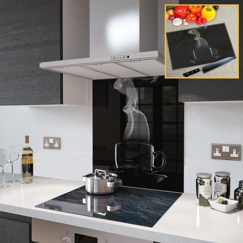 Glass splashbacks black coffee - splashbacks,