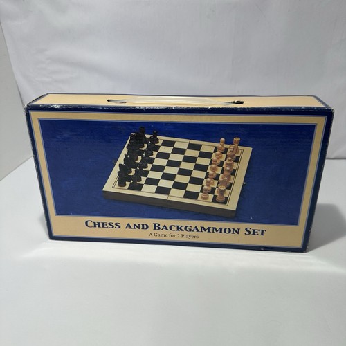 Chess backgammon set wooden - chess, &
