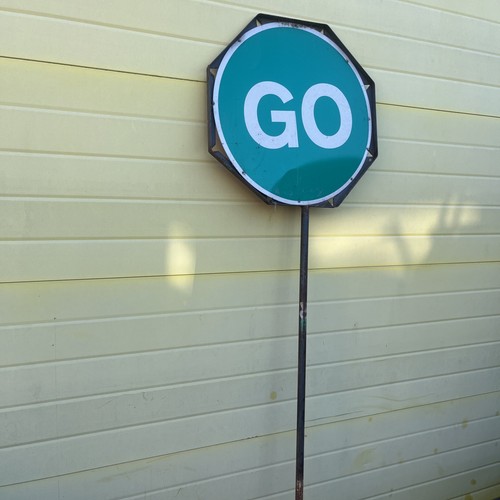 Vintage stop metal double - stop,