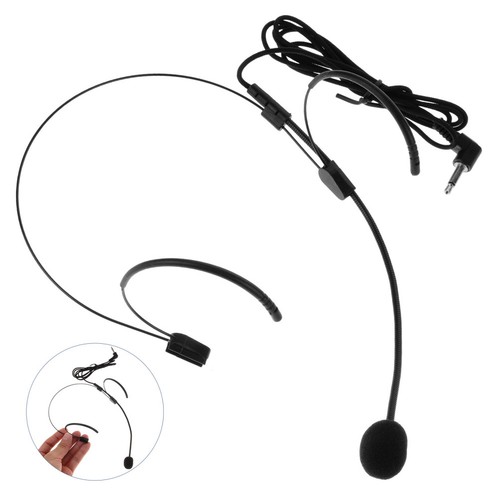 Head mounted microphone small - head-mounted,