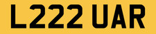 LAURA PRIVATE REG NUMBER PLATE L222 UAR ALL DVLA FEES PAID / LAU LOR URA LAURAS