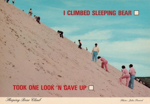 Postcard sleeping bear dunes - postcard,