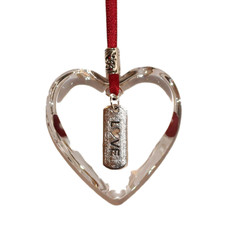 Beautiful Solid Glass Heart