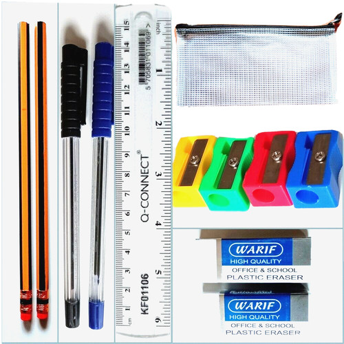 Back school stationery - back,