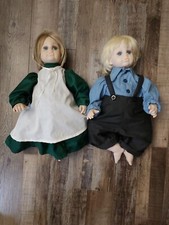 Amish Dolls Set Of Two Boy And