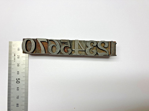 Vintage wooden letterpress