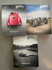 3x Bonhams Car Auction Catalogue 2014 2015 2016 Goodwood Festival of Speed