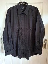 Men's Savile Row Black Pleated