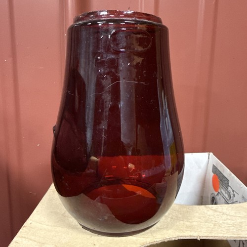 Vintage dietz ruby red - ruby, glass