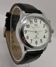 Vintage Tavistock & Jones Talking Radio Controlled 40mm Quartz Gents Wrist Watch