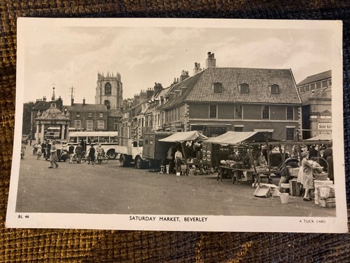 Vintage rppc saturday - saturday, market