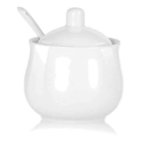 Ceramic sugar bowl with - sugar,