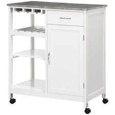 HOMCOM Kitchen Trolley Utility