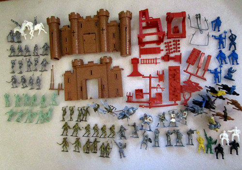 Vintage marx fighting knights - fighting,