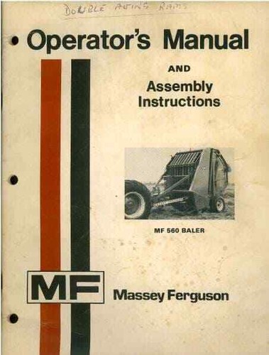 Massey ferguson mf560 baler - massey,