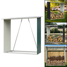 Metal Outdoor Log Storage Shed