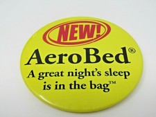 AeroBed Pin Button Advertising