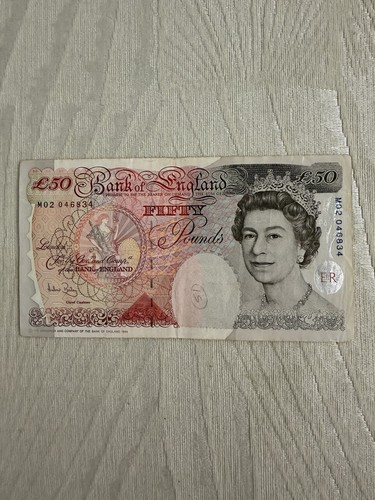 Old british bank note 50 - old, £50