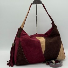 Faux Suede Bag Patchwork