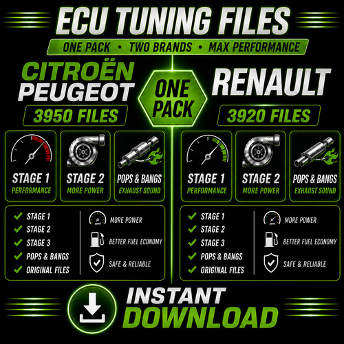 Ecu tuning files pack for - files,