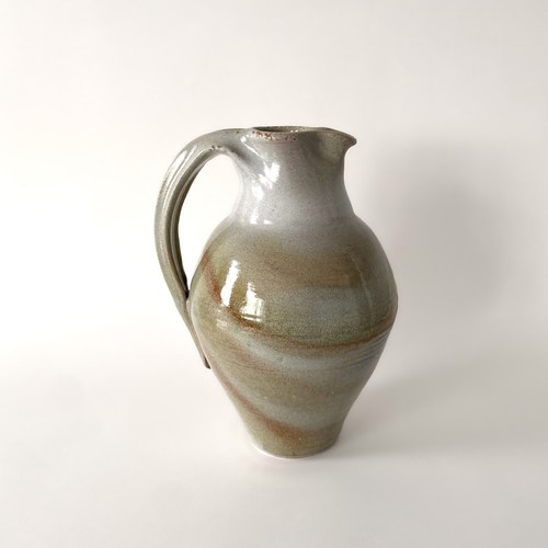 Glazed stoneware pitcher - glazed, by