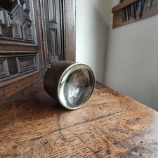 Antique Large  Brass Condenser Lens Projector- Magic Lantern-Magnifying