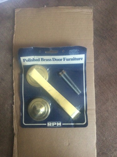 Vintage solid brass - brass, door
