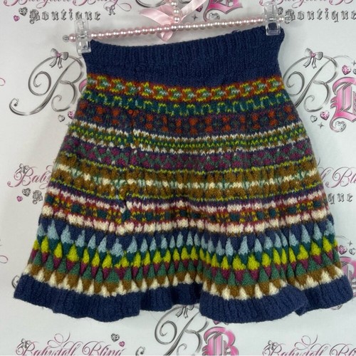 Skirt thick knitted - , aztec