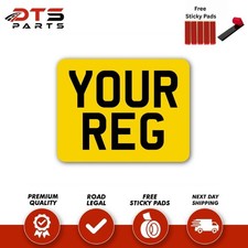 11x8 Square Rear Yellow Number