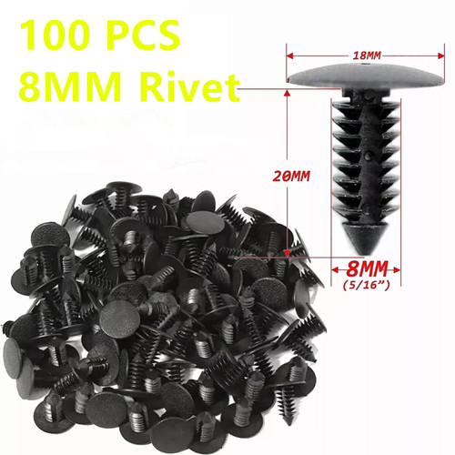 For 100x 8mm - bumper, car