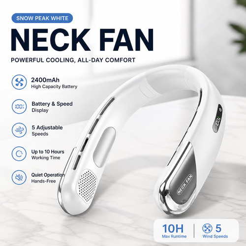 Portable neck fan bladeless - neck,