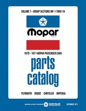 1970 - 1971 Chrysler Car Body