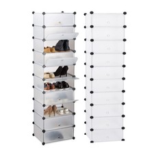 10 Tier Interlocking Shoe Rack