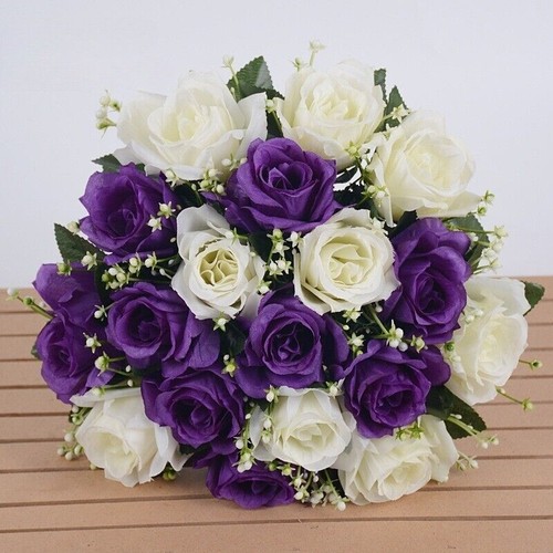Heads silk rose - 18, artificial