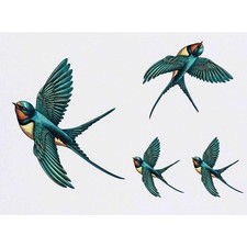 4 x 'Flying Swallow Bird'