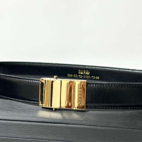 Gucci vintage leather belt - leather,