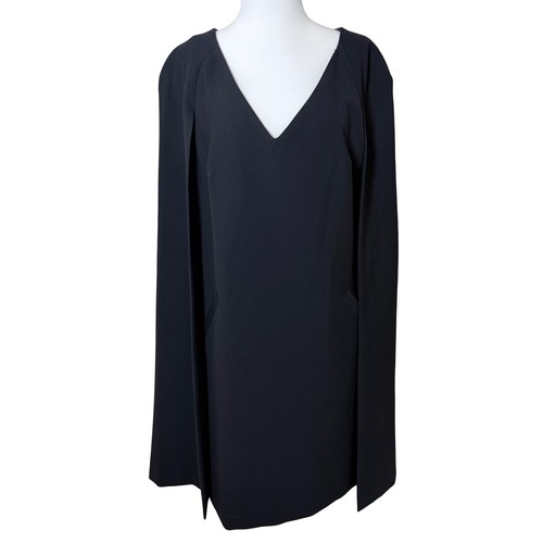 Trina turk black cape sleeve - turk,