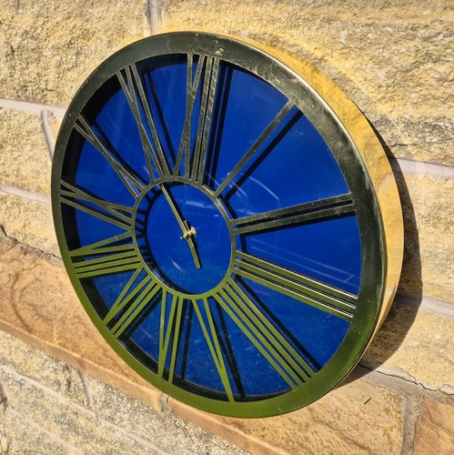 Blue and gold roman numeral - and,