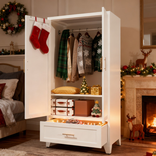 60inch tall metal wardrobe - 60inch,