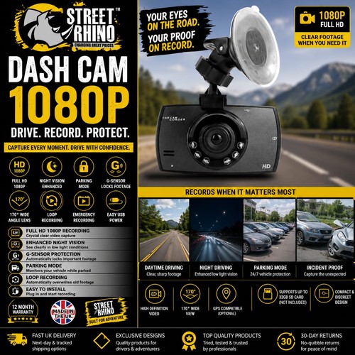 Dash cam 1080p camera - dash,