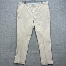 Peter Millar Pants Mens 40x30* Tan Raleigh Performance Golf Tech Trousers Cuffed