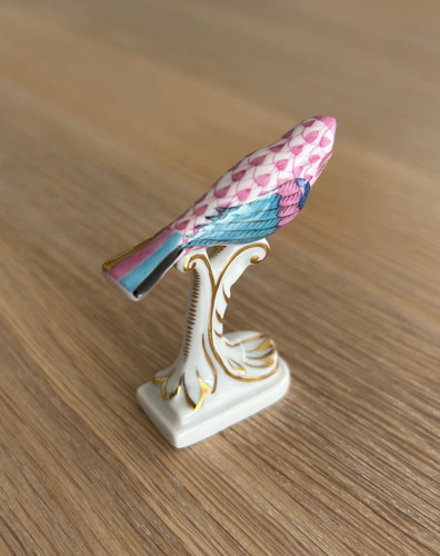 Herend porcelain cockatiel - porcelain,