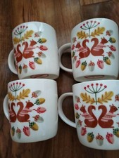 4 Laura Ashley Mugs Woodlands