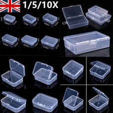 Mini Square Clear Plastic Small Box Jewelry Storage Container Beads DIY Case Box