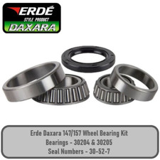 ERDE DAXARA 147 and 157 Models Trailer Taper Wheel Bearing Kit x 1