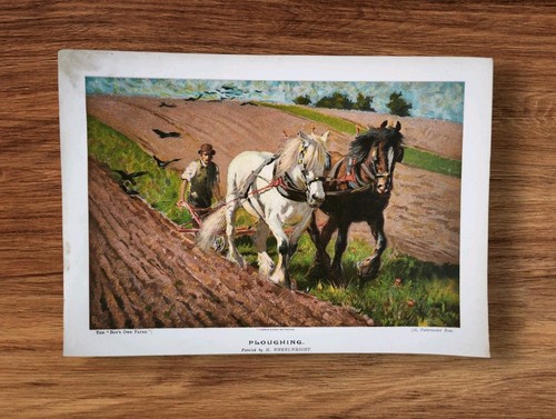 Antique 1903 ploughman and - ploughman,