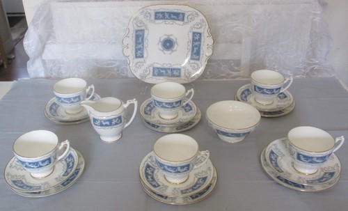Coalport revelry blue bone - coalport,
